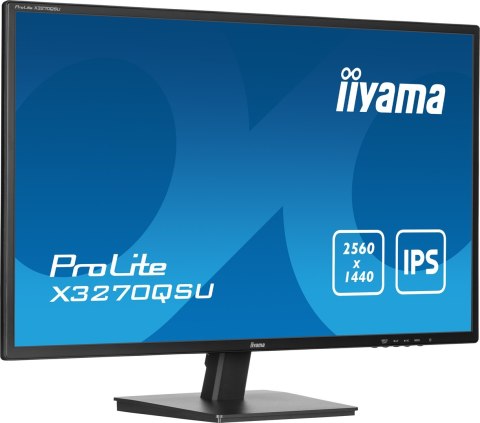 Iiyama ProLite X3270QSU-B1 monitor komputerowy 81,3 cm (32") 2560 x 1440 px Wide Quad HD LED Czarny