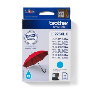 Tusz Brother niebieski LC225XLC=LC-225XLC, 1200 str.
