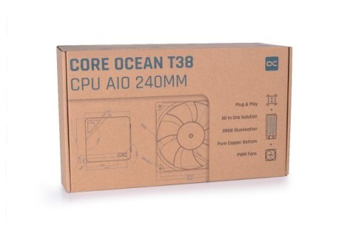 Alphacool T38 Procesor Liquid cooling kit 24 cm Czarny Alphacool T38 Procesor Liquid cooling kit 24 cm Czarny
