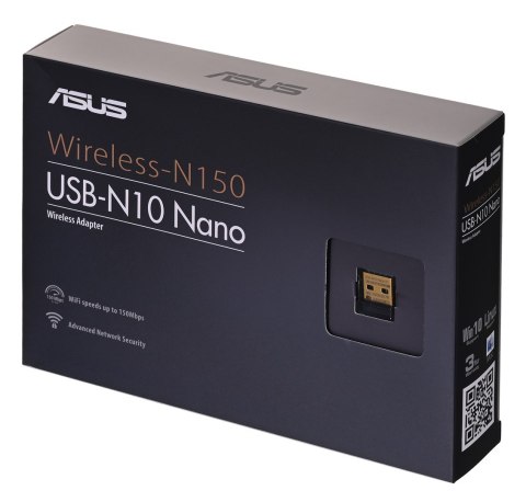 Karta sieciowa ASUS USB-N10 nano (USB 2.0) Karta sieciowa ASUS USB-N10 nano (USB 2.0)