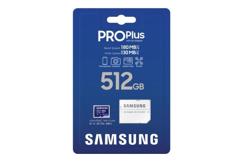 Samsung MB-MD512SA/EU pamięć flash 512 GB MicroSDXC UHS-I Klasa 10 Samsung MB-MD512SA/EU pamięć flash 512 GB MicroSDXC UHS-I Klasa 10