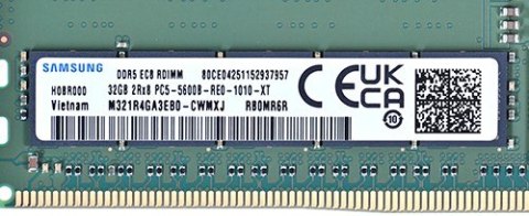 Samsung RDIMM 32GB DDR5 2Rx8 5600MHz PC5-44800 ECC REGISTERED M321R4GA3EB0-CWM