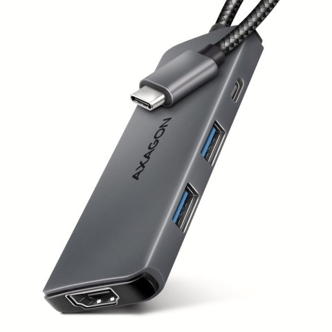 Axagon HMC-5H8K USB 5Gbps hub 2x USB-A USB-C HDMI 8k/30Hz PD 100W kabel USB-C Przewodowa USB 3.2 Gen 1 (3.1 Gen 1) Type-C Szary Axagon HMC-5H8K USB 5Gbps hub 2x USB-A USB-C HDMI 8k/30Hz PD 100W kabel USB-C Przewodowa USB 3.2 Gen 1 (3.1 Gen 1) Type-C Szary