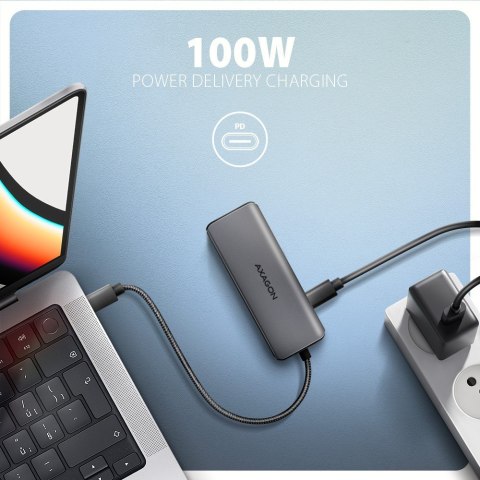 Axagon HMC-5H8K USB 5Gbps hub 2x USB-A USB-C HDMI 8k/30Hz PD 100W kabel USB-C Przewodowa USB 3.2 Gen 1 (3.1 Gen 1) Type-C Szary Axagon HMC-5H8K USB 5Gbps hub 2x USB-A USB-C HDMI 8k/30Hz PD 100W kabel USB-C Przewodowa USB 3.2 Gen 1 (3.1 Gen 1) Type-C Szary