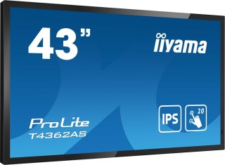 Płaski panel interaktywny Iiyama T4362AS-B1 - 108 cm (42.5") - IPS - 3840 x 2160 pikseli - 24/7