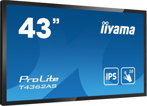 Płaski panel interaktywny Iiyama T4362AS-B1 - 108 cm (42.5") - IPS - 3840 x 2160 pikseli - 24/7 Płaski panel interaktywny Iiyama T4362AS-B1 - 108 cm (42.5") - IPS - 3840 x 2160 pikseli - 24/7
