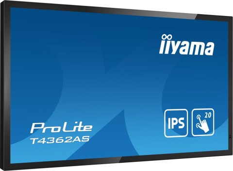Płaski panel interaktywny Iiyama T4362AS-B1 - 108 cm (42.5") - IPS - 3840 x 2160 pikseli - 24/7 Płaski panel interaktywny Iiyama T4362AS-B1 - 108 cm (42.5") - IPS - 3840 x 2160 pikseli - 24/7