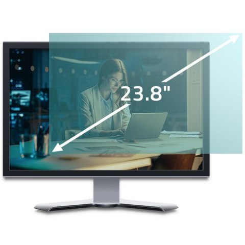 Qoltec Filtr światła niebieskiego 23.8" | 16:9 | Ochrona wzroku | Anti Glare | Matowy | na monitor Qoltec Filtr światła niebieskiego 23.8" | 16:9 | Ochrona wzroku | Anti Glare | Matowy | na monitor