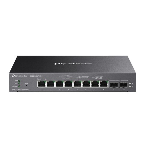 TP-Link Omada SG2210XMP-M2 łącza sieciowe Zarządzany L2/L2+ 2.5G Ethernet (100/1000/2500) Obsługa PoE Montaż na biurku/ścianie C TP-Link Omada SG2210XMP-M2 łącza sieciowe Zarządzany L2/L2+ 2.5G Ethernet (100/1000/2500) Obsługa PoE Montaż na biurku/ścianie C