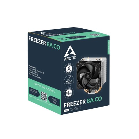 ARCTIC Freezer 8A CO Procesor Chłodnica powietrza 10 cm Aluminium, Czarny ARCTIC Freezer 8A CO Procesor Chłodnica powietrza 10 cm Aluminium, Czarny