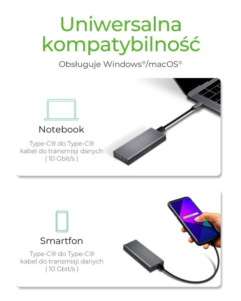 ICY BOX IB-1817M-C31 Obudowa SSD Szary M.2 ICY BOX IB-1817M-C31 Obudowa SSD Szary M.2