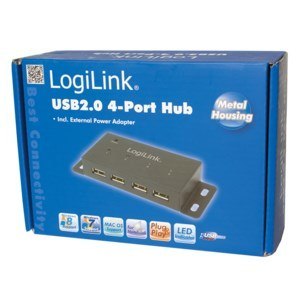 LogiLink UA0141A huby i koncentratory 480 Mbit/s Czarny LogiLink UA0141A huby i koncentratory 480 Mbit/s Czarny