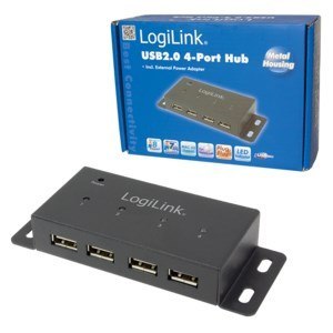 LogiLink UA0141A huby i koncentratory 480 Mbit/s Czarny LogiLink UA0141A huby i koncentratory 480 Mbit/s Czarny