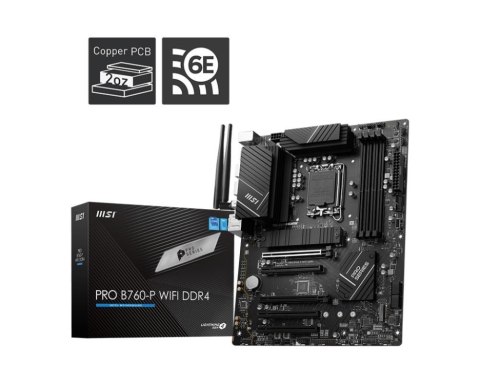 MSI PRO B760-P WIFI DDR4 płyta główna LGA 1700 ATX MSI PRO B760-P WIFI DDR4 płyta główna LGA 1700 ATX