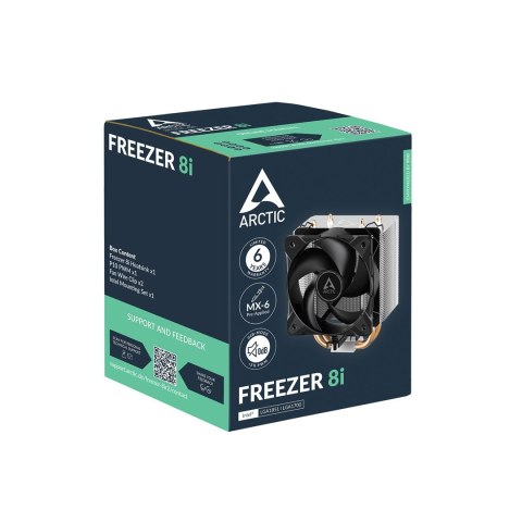 ARCTIC Freezer 8i Procesor Chłodnica powietrza 10 cm Aluminium, Czarny ARCTIC Freezer 8i Procesor Chłodnica powietrza 10 cm Aluminium, Czarny