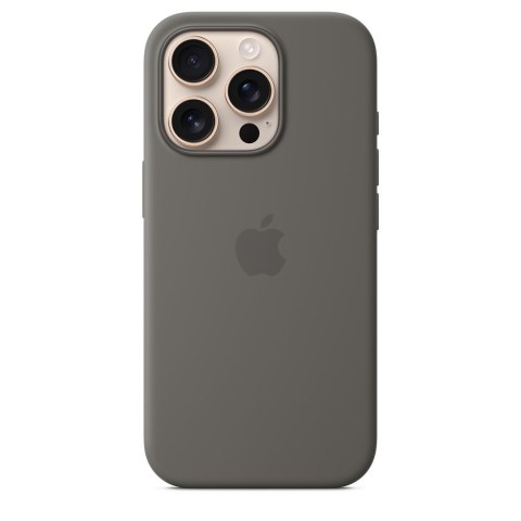 Apple - Obudowa tylna do telefonu komórkowego - Kompatybilna z MagSafe - Silikon - Kamienny szary - do iPhone 16 Pro (MYYL3ZM/A)