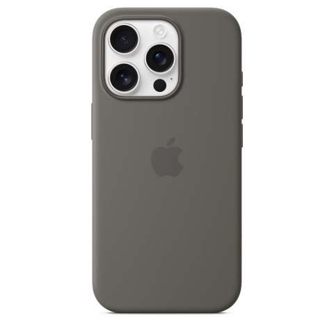 Apple - Obudowa tylna do telefonu komórkowego - Kompatybilna z MagSafe - Silikon - Kamienny szary - do iPhone 16 Pro (MYYL3ZM/A)
