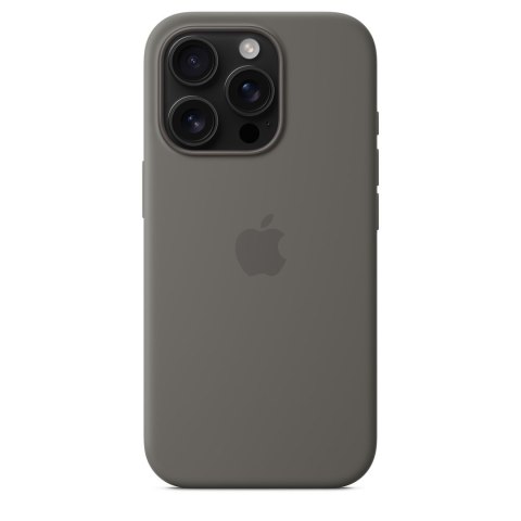 Apple - Obudowa tylna do telefonu komórkowego - Kompatybilna z MagSafe - Silikon - Kamienny szary - do iPhone 16 Pro (MYYL3ZM/A)