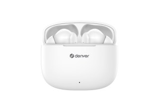 Denver TWE-48W Zestaw słuchawkowy True Wireless Stereo (TWS) Douszny Połączenia/muzyka Bluetooth Biały