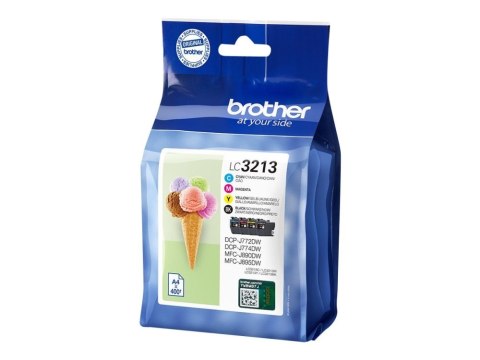 Tusze Brother LC-3213VAL black Cyan Magenta Yellow