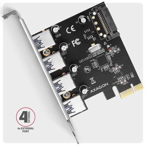 Axagon PCEU-430RS adapter Wewnętrzny USB 3.2 Gen 1 (3.1 Gen 1) Axagon PCEU-430RS adapter Wewnętrzny USB 3.2 Gen 1 (3.1 Gen 1)