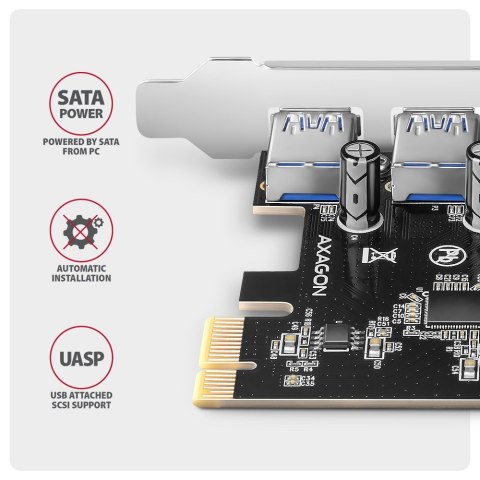 Axagon PCEU-430RS adapter Wewnętrzny USB 3.2 Gen 1 (3.1 Gen 1) Axagon PCEU-430RS adapter Wewnętrzny USB 3.2 Gen 1 (3.1 Gen 1)