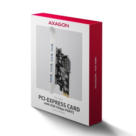 Axagon PCEU-430RS adapter Wewnętrzny USB 3.2 Gen 1 (3.1 Gen 1) Axagon PCEU-430RS adapter Wewnętrzny USB 3.2 Gen 1 (3.1 Gen 1)