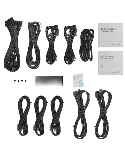 DeepCool PN650M moduł zasilaczy 650 W 20+4 pin ATX ATX Czarny DeepCool PN650M moduł zasilaczy 650 W 20+4 pin ATX ATX Czarny