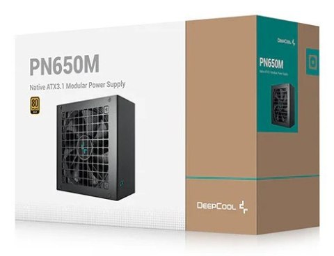 DeepCool PN650M moduł zasilaczy 650 W 20+4 pin ATX ATX Czarny DeepCool PN650M moduł zasilaczy 650 W 20+4 pin ATX ATX Czarny