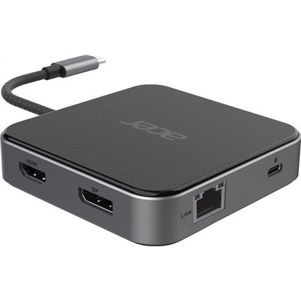 Hub wielofunkcyjny ACER 7in1 USB4 8k Multi Display Hub 1xHDMI/1xDP/2xUSB3.2/USB-C/RJ45/Audi Hub wielofunkcyjny ACER 7in1 USB4 8k Multi Display Hub 1xHDMI/1xDP/2xUSB3.2/USB-C/RJ45/Audi