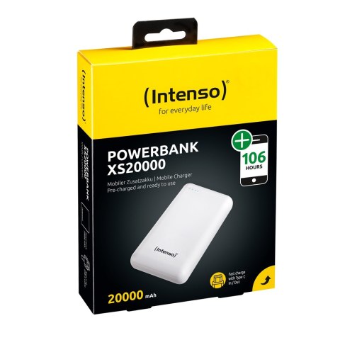Intenso XS20000 Powerbank Zusatzakku LiPo 20000 mAh 7313552 Litowo-polimerowy (LiPo) Biały Intenso XS20000 Powerbank Zusatzakku LiPo 20000 mAh 7313552 Litowo-polimerowy (LiPo) Biały