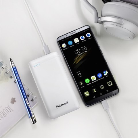 Intenso XS20000 Powerbank Zusatzakku LiPo 20000 mAh 7313552 Litowo-polimerowy (LiPo) Biały Intenso XS20000 Powerbank Zusatzakku LiPo 20000 mAh 7313552 Litowo-polimerowy (LiPo) Biały