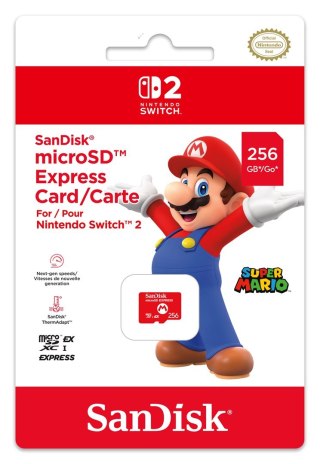 Karta Nintendo SanDisk microSD Express do Switch 2, 256 GB, MicroSDXC, czerwona