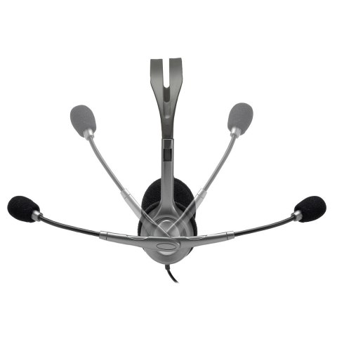 Logitech H111 Zestaw słuchawkowy Przewodowa Opaska na głowę Biuro/centrum telefoniczne Szary Logitech H111 Zestaw słuchawkowy Przewodowa Opaska na głowę Biuro/centrum telefoniczne Szary