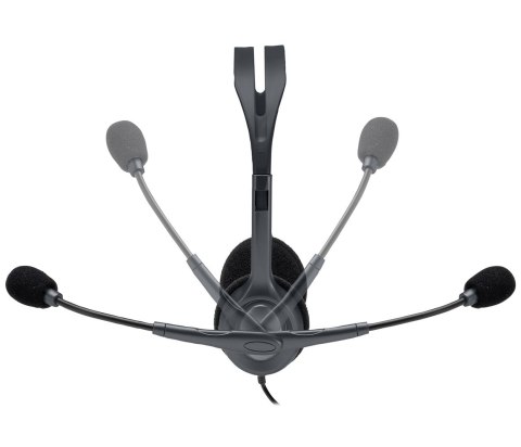 Logitech H111 Zestaw słuchawkowy Przewodowa Opaska na głowę Biuro/centrum telefoniczne Szary Logitech H111 Zestaw słuchawkowy Przewodowa Opaska na głowę Biuro/centrum telefoniczne Szary