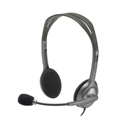 Logitech H111 Zestaw słuchawkowy Przewodowa Opaska na głowę Biuro/centrum telefoniczne Szary Logitech H111 Zestaw słuchawkowy Przewodowa Opaska na głowę Biuro/centrum telefoniczne Szary