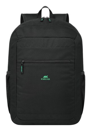 Rivacase Gremio plecak City backpack Czarny Poliester, Przetworzony politereftalan etylenu (rPET)