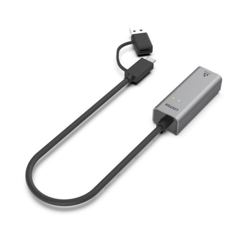 UNITEK ADAPTER USB-A/USB-C - RJ-45 2.5 GBIT, U1313C UNITEK ADAPTER USB-A/USB-C - RJ-45 2.5 GBIT, U1313C