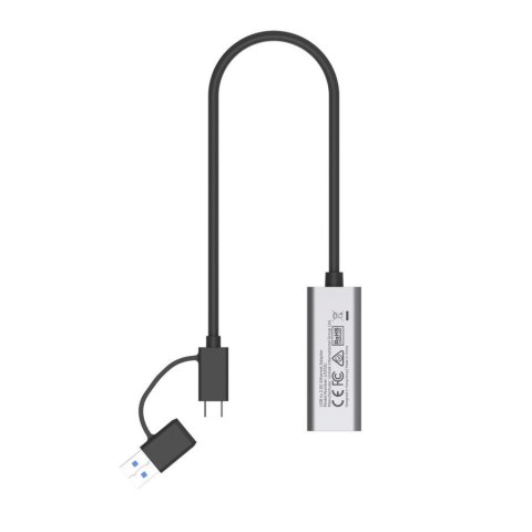 UNITEK ADAPTER USB-A/USB-C - RJ-45 2.5 GBIT, U1313C UNITEK ADAPTER USB-A/USB-C - RJ-45 2.5 GBIT, U1313C