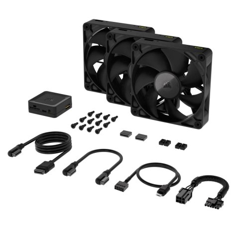 Corsair iCUE LINK RX120 Obudowa komputera Wentylator 12 cm Czarny 3 szt. Corsair iCUE LINK RX120 Obudowa komputera Wentylator 12 cm Czarny 3 szt.