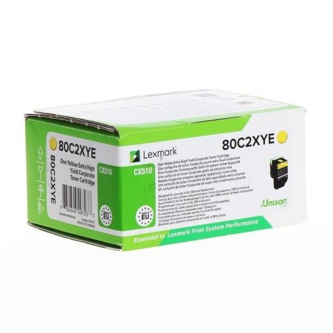 Lexmark Toner 80C2XYE Yellow Lexmark Toner 80C2XYE Yellow