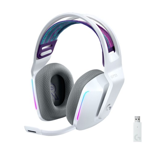 Logitech G 981-000883 słuchawki/zestaw słuchawkowy Bezprzewodowy Opaska na głowę Gaming Biały Logitech G 981-000883 słuchawki/zestaw słuchawkowy Bezprzewodowy Opaska na głowę Gaming Biały