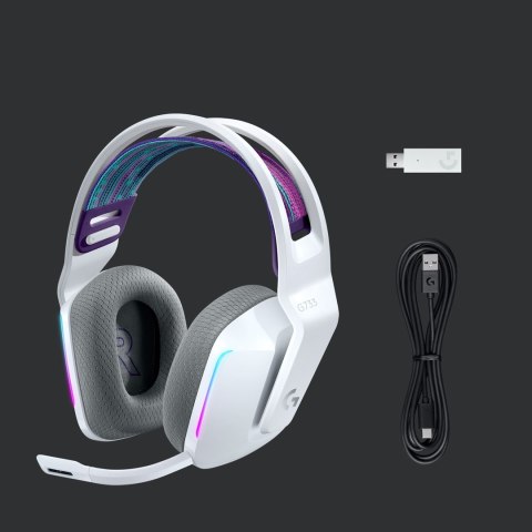 Logitech G 981-000883 słuchawki/zestaw słuchawkowy Bezprzewodowy Opaska na głowę Gaming Biały Logitech G 981-000883 słuchawki/zestaw słuchawkowy Bezprzewodowy Opaska na głowę Gaming Biały