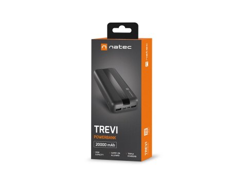 NATEC POWERBANK TREVI 20000MAH 2X USB-A + 2X USB-C NPB-1922 NATEC POWERBANK TREVI 20000MAH 2X USB-A + 2X USB-C NPB-1922