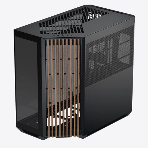 Obudowa PC APNX V1, Midi-Tower, ATX, Tempered Glass, Holz, schwarz Obudowa PC APNX V1, Midi-Tower, ATX, Tempered Glass, Holz, schwarz