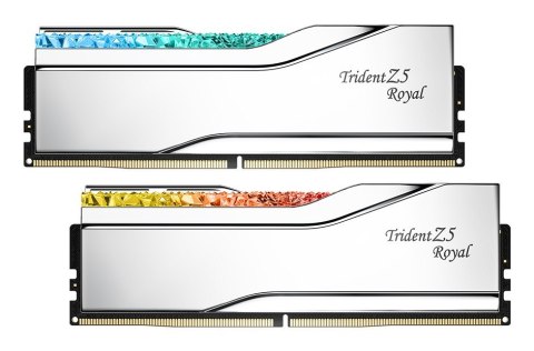 G.SKILL TRIDENT Z5 ROYAL RGB DDR5 2X32GB 6800MHZ CL34 SILVER F5-6800J3445G32GX2-TR5S G.SKILL TRIDENT Z5 ROYAL RGB DDR5 2X32GB 6800MHZ CL34 SILVER F5-6800J3445G32GX2-TR5S