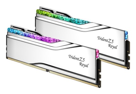 G.SKILL TRIDENT Z5 ROYAL RGB DDR5 2X32GB 6800MHZ CL34 SILVER F5-6800J3445G32GX2-TR5S G.SKILL TRIDENT Z5 ROYAL RGB DDR5 2X32GB 6800MHZ CL34 SILVER F5-6800J3445G32GX2-TR5S