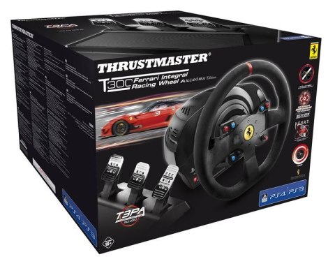 Thrustmaster T300 Ferrari Integral Racing Wheel Alcantara Edition Czarny Kierownica + pedały Analogowa/Cyfrowa PC, PlayStation 4 Thrustmaster T300 Ferrari Integral Racing Wheel Alcantara Edition Czarny Kierownica + pedały Analogowa/Cyfrowa PC, PlayStation 4