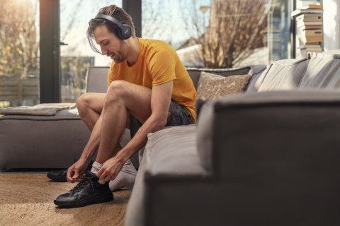 Bezprzewodowe słuchawki sportowe Philips TAA4216BK/00, czarne