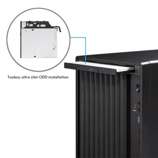 Chieftec Midi Tower BS-20B-OP, Schwarz o.NT Czarny